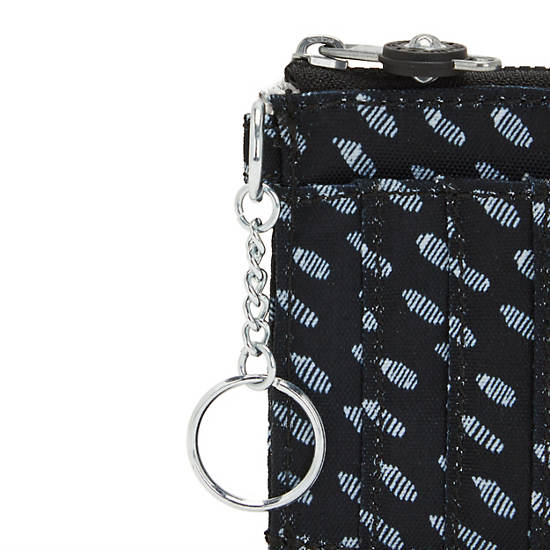 Kipling Dafni Printed Wallet Portefeuille Zwart Wit | BE 2175UZ